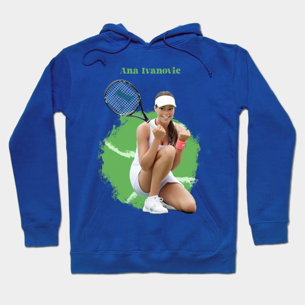 Ana Ivanovic cartoon Hoodie by BAJAJU